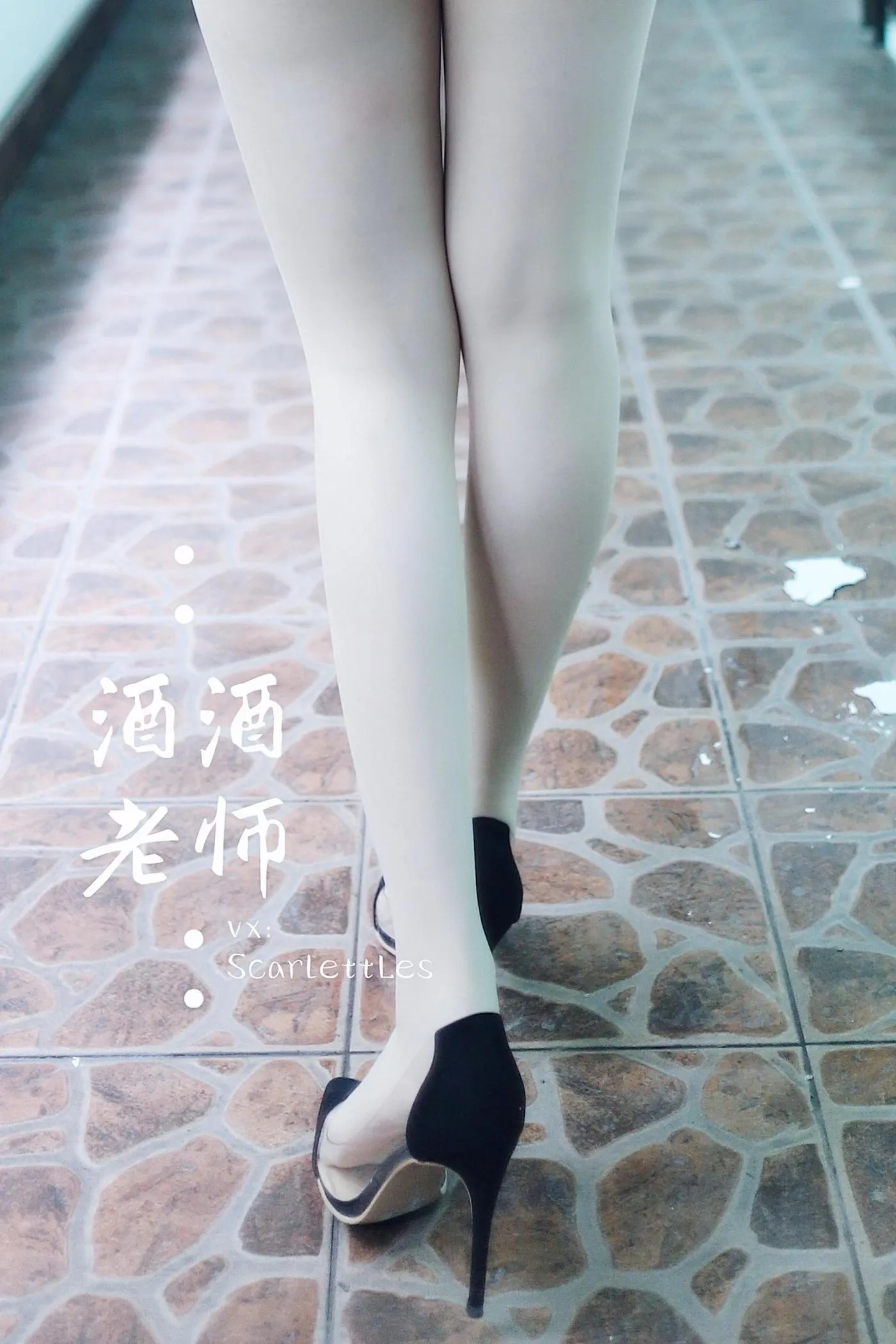 NO.008 酒酒老师 08《废墟肉丝旗袍大秀》 [64P]插图1